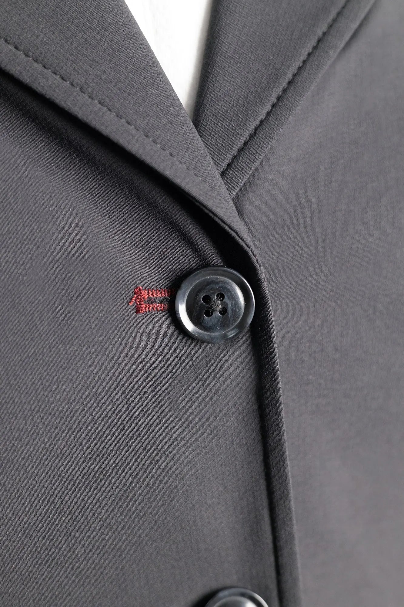 Grand Prix Ladies EQJ Classic 3 Button Show Jacket, Black with Burgundy Collar - Equiluxe Tack