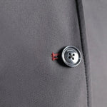 Grand Prix Ladies EQJ Classic 3 Button Show Jacket, Black with Burgundy Collar - Equiluxe Tack