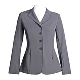 Grand Prix Ladies Quinn Show Coat, 4 Button with Hidden Zipper Closure, Navy - Equiluxe Tack