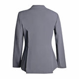 Grand Prix Ladies Quinn Show Coat, 4 Button with Hidden Zipper Closure, Navy - Equiluxe Tack