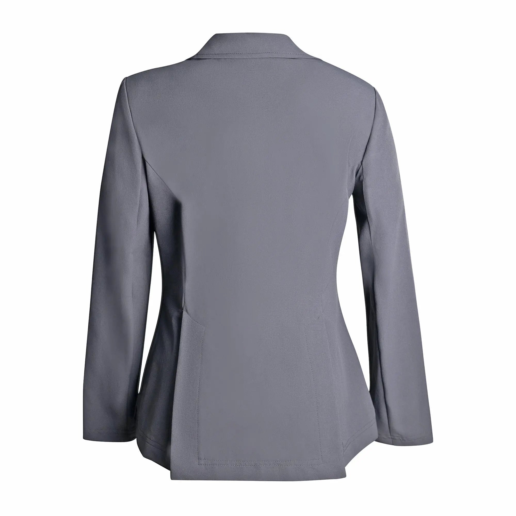 Grand Prix Ladies Quinn Show Coat, 4 Button with Hidden Zipper Closure, Navy - Equiluxe Tack