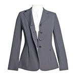 Grand Prix Ladies Quinn Show Coat, 4 Button with Hidden Zipper Closure, Navy - Equiluxe Tack