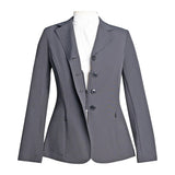 Grand Prix Ladies Quinn Show Coat, 4 Button with Hidden Zipper Closure, Navy - Equiluxe Tack