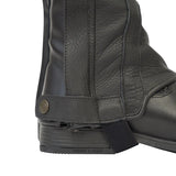 Grand Prix LC Italian Full Leather Half Chaps, Black - Equiluxe Tack