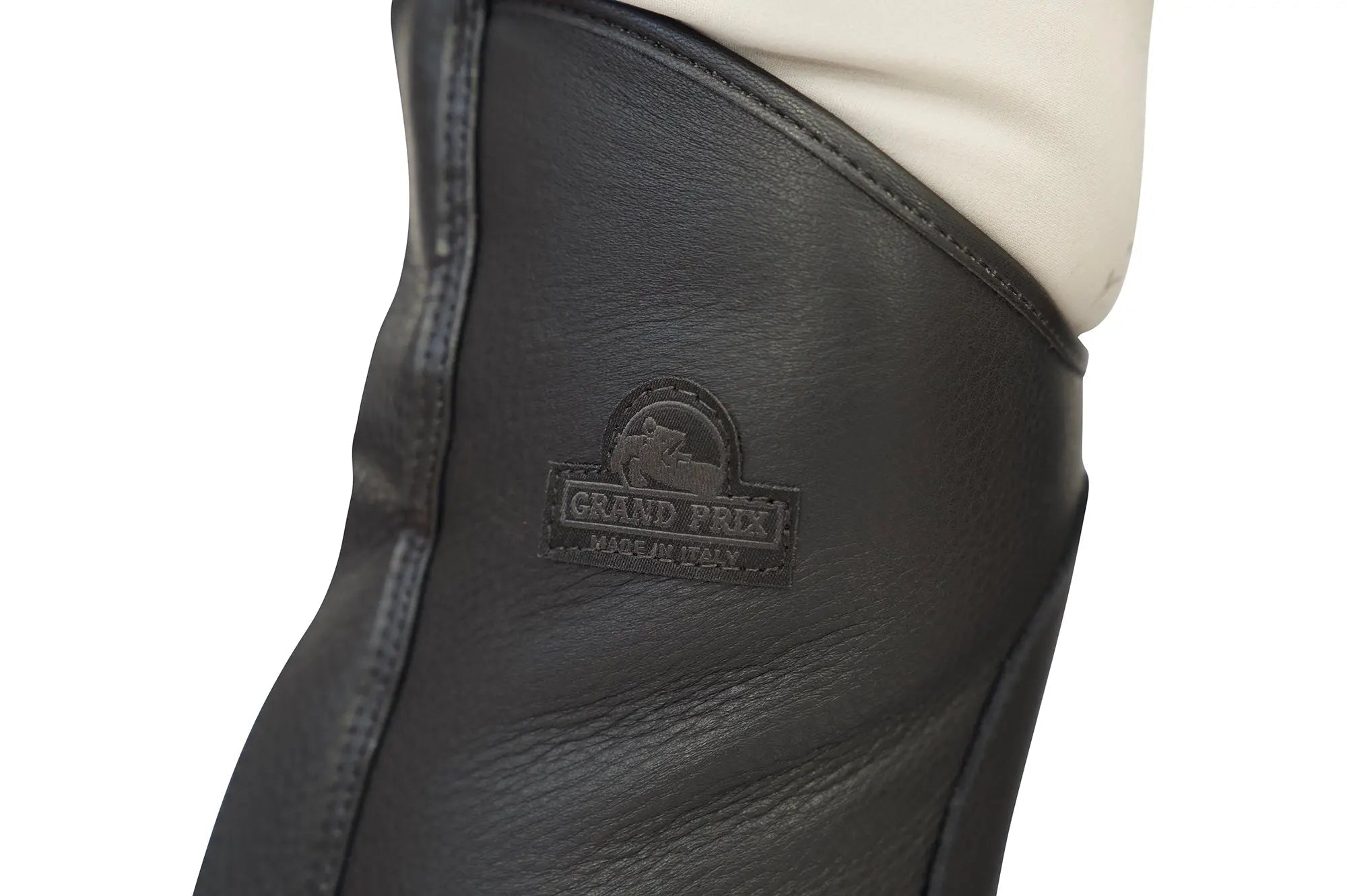 Grand Prix LC Italian Full Leather Half Chaps, Black - Equiluxe Tack