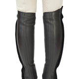 Grand Prix LC Italian Full Leather Half Chaps, Black - Equiluxe Tack