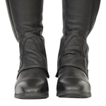 Grand Prix LC Italian Full Leather Half Chaps, Black - Equiluxe Tack