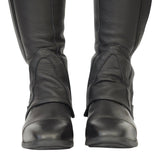 Grand Prix LC Italian Full Leather Half Chaps, Black - Equiluxe Tack