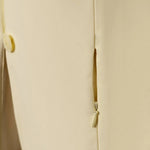 Grand Prix Quinn Show Jacket, 4 Button Front with Hidden Zipper Closure, Butter - Equiluxe Tack