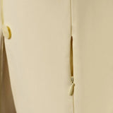 Grand Prix Quinn Show Jacket, 4 Button Front with Hidden Zipper Closure, Butter - Equiluxe Tack