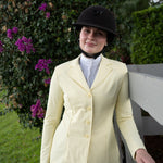 Grand Prix Quinn Show Jacket, 4 Button Front with Hidden Zipper Closure, Butter - Equiluxe Tack