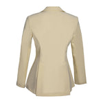 Grand Prix Quinn Show Jacket, 4 Button Front with Hidden Zipper Closure, Butter - Equiluxe Tack
