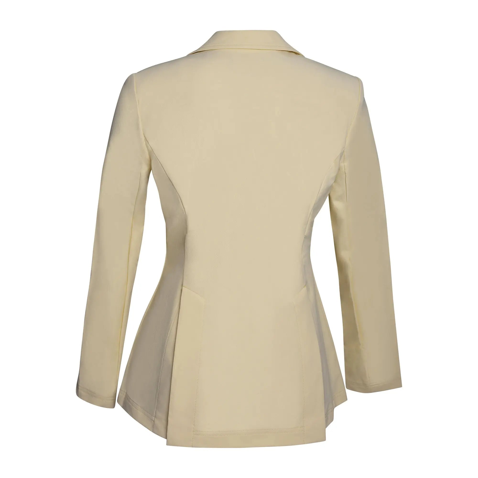 Grand Prix Quinn Show Jacket, 4 Button Front with Hidden Zipper Closure, Butter - Equiluxe Tack