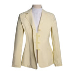 Grand Prix Quinn Show Jacket, 4 Button Front with Hidden Zipper Closure, Butter - Equiluxe Tack