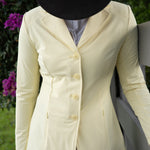 Grand Prix Quinn Show Jacket, 4 Button Front with Hidden Zipper Closure, Butter - Equiluxe Tack