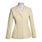 Grand Prix Quinn Show Jacket, 4 Button Front with Hidden Zipper Closure, Butter - Equiluxe Tack