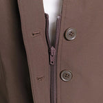 Grand Prix Quinn Show Jacket, 4 Button Front with Hidden Zipper Closure, Chocolate - Equiluxe Tack