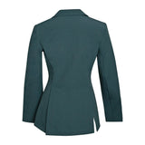 Grand Prix Quinn Show Jacket, 4 Button Front with Hidden Zipper Closure, New Green - Equiluxe Tack