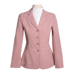 Grand Prix Quinn Show Jacket, 4 Button Front with Hidden Zipper Closure, Rose - Equiluxe Tack