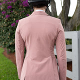 Grand Prix Quinn Show Jacket, 4 Button Front with Hidden Zipper Closure, Rose - Equiluxe Tack