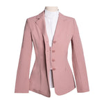 Grand Prix Quinn Show Jacket, 4 Button Front with Hidden Zipper Closure, Rose - Equiluxe Tack