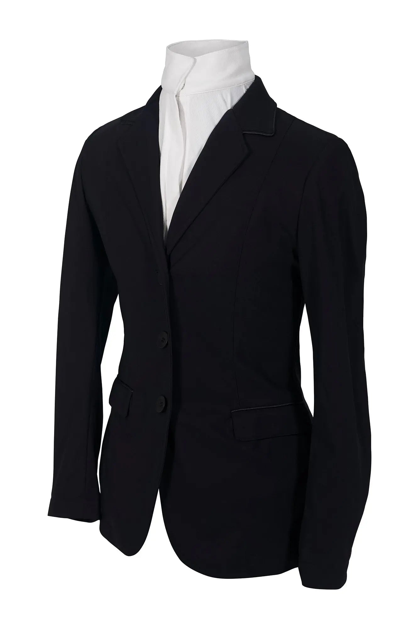 Grand Prix Saltare Dolce 3 Button Riding Show Jacket, Black - Equiluxe Tack