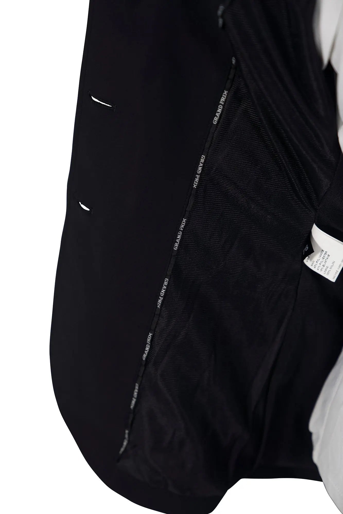 Grand Prix Saltare Dolce 3 Button Riding Show Jacket, Black - Equiluxe Tack