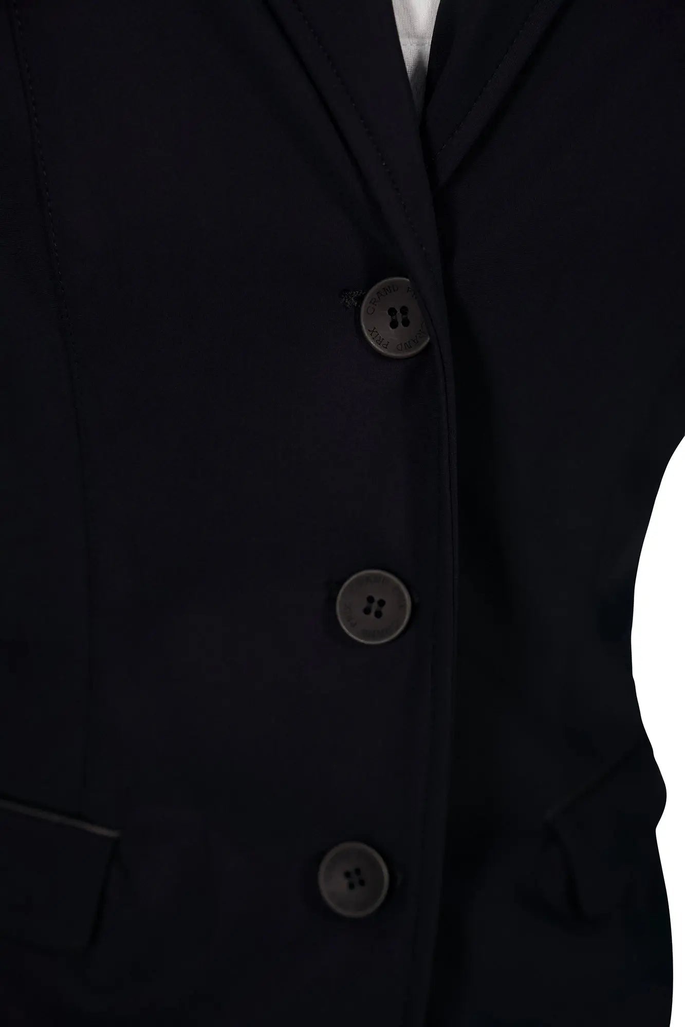 Grand Prix Saltare Dolce 3 Button Riding Show Jacket, Black - Equiluxe Tack