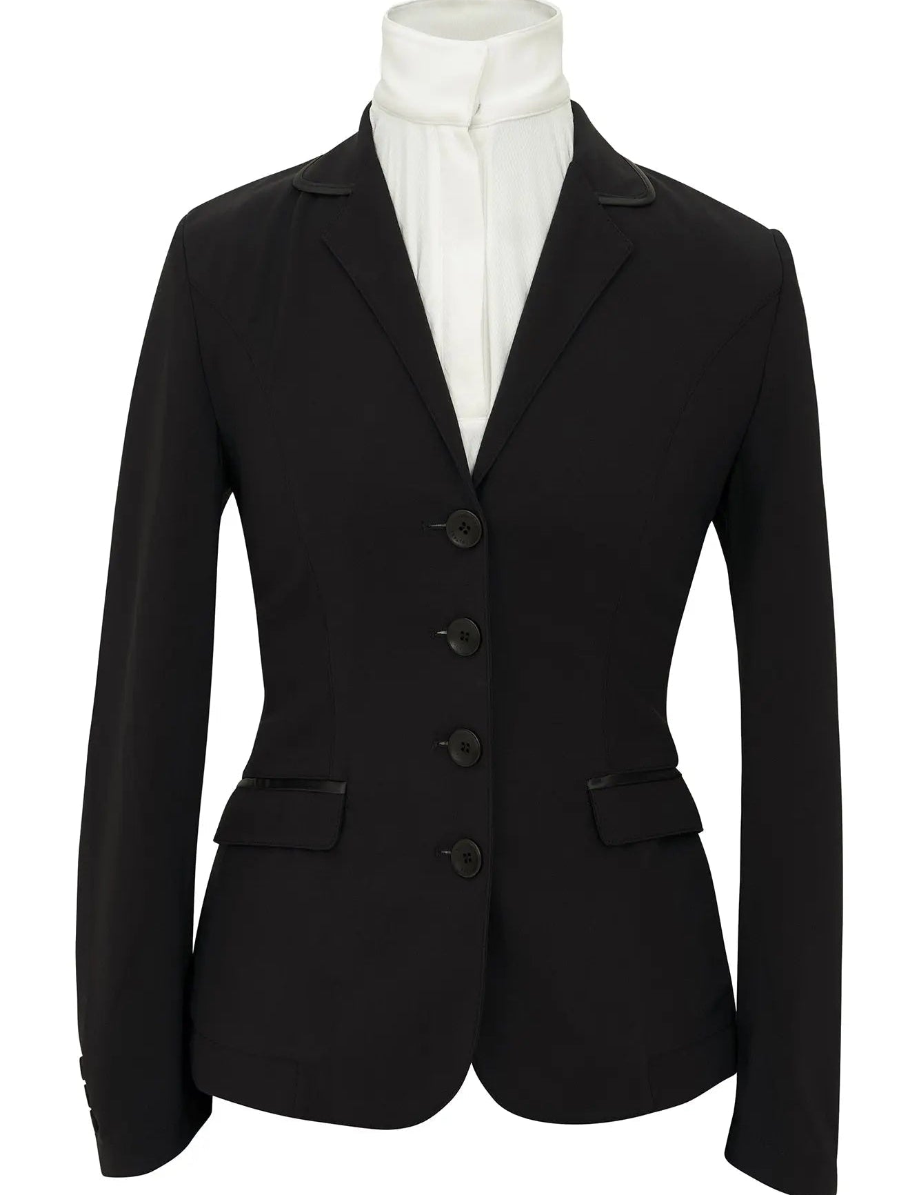 Grand Prix Saltare Dolce 4 Button Riding Jacket, Black - Equiluxe Tack