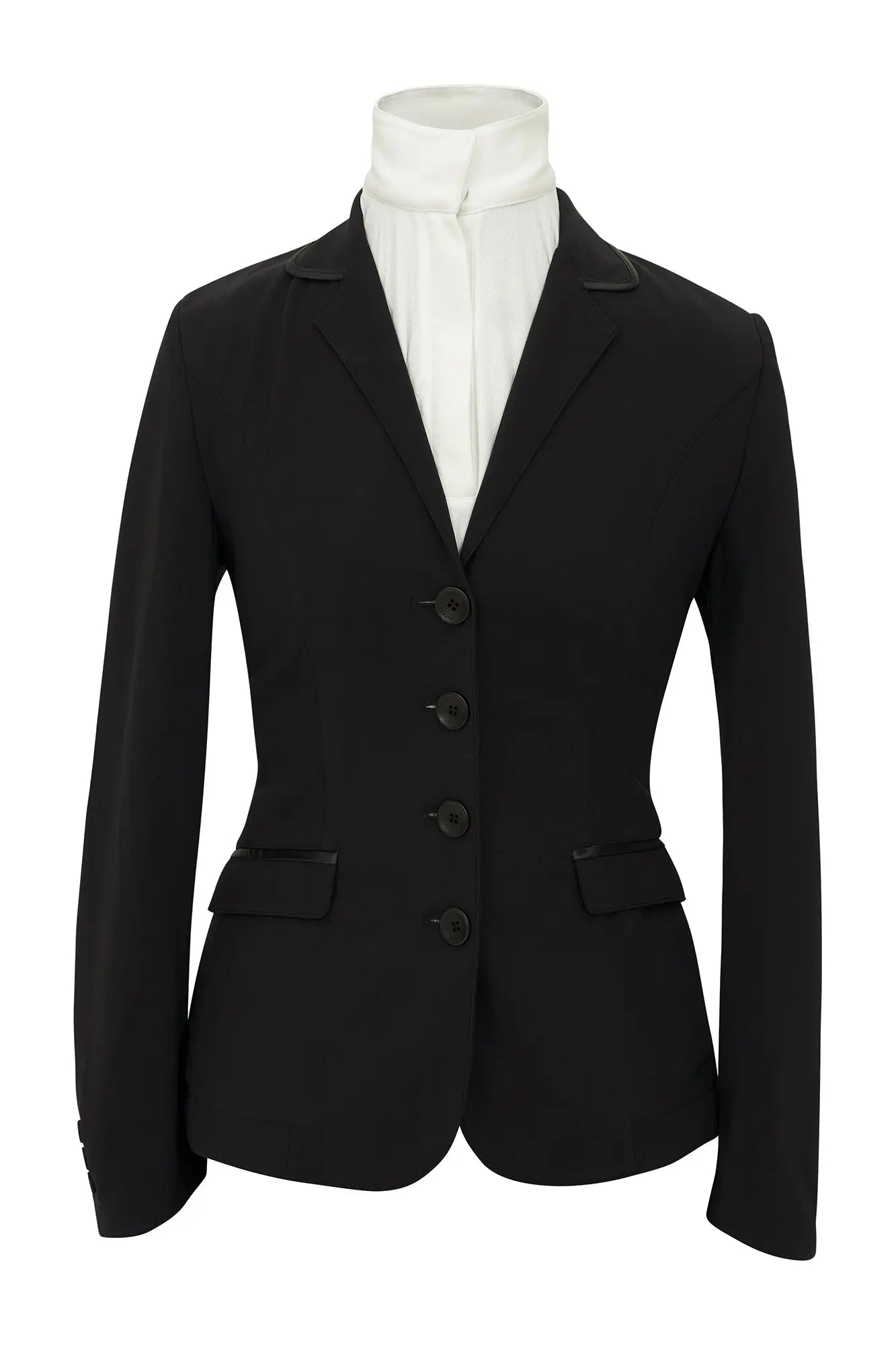 Grand Prix Saltare Dolce 4 Button Riding Jacket, Black - Equiluxe Tack