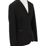 Grand Prix Saltare Dolce 4 Button Riding Jacket, Black - Equiluxe Tack