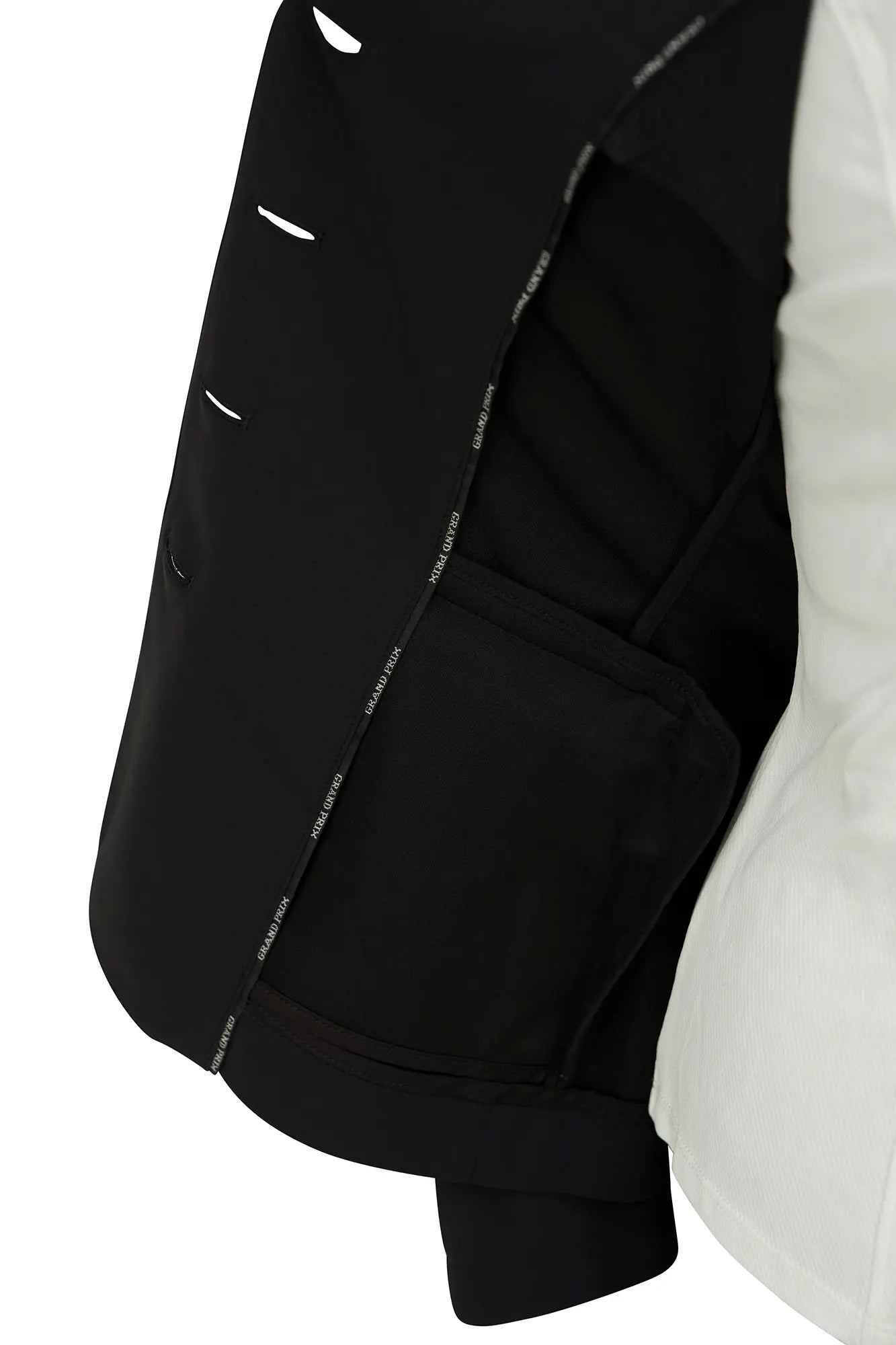 Grand Prix Saltare Dolce 4 Button Riding Jacket, Black - Equiluxe Tack
