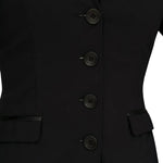 Grand Prix Saltare Dolce 4 Button Riding Jacket, Black - Equiluxe Tack