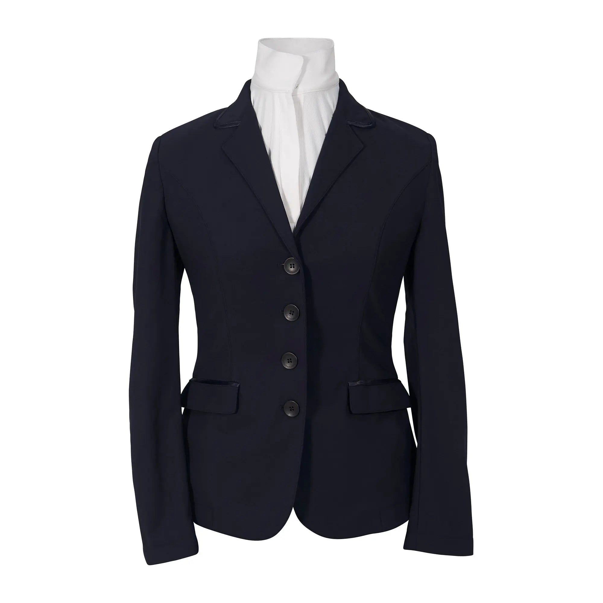Grand Prix Saltare Dolce 4 Button Riding Show Jacket, Navy - Equiluxe Tack