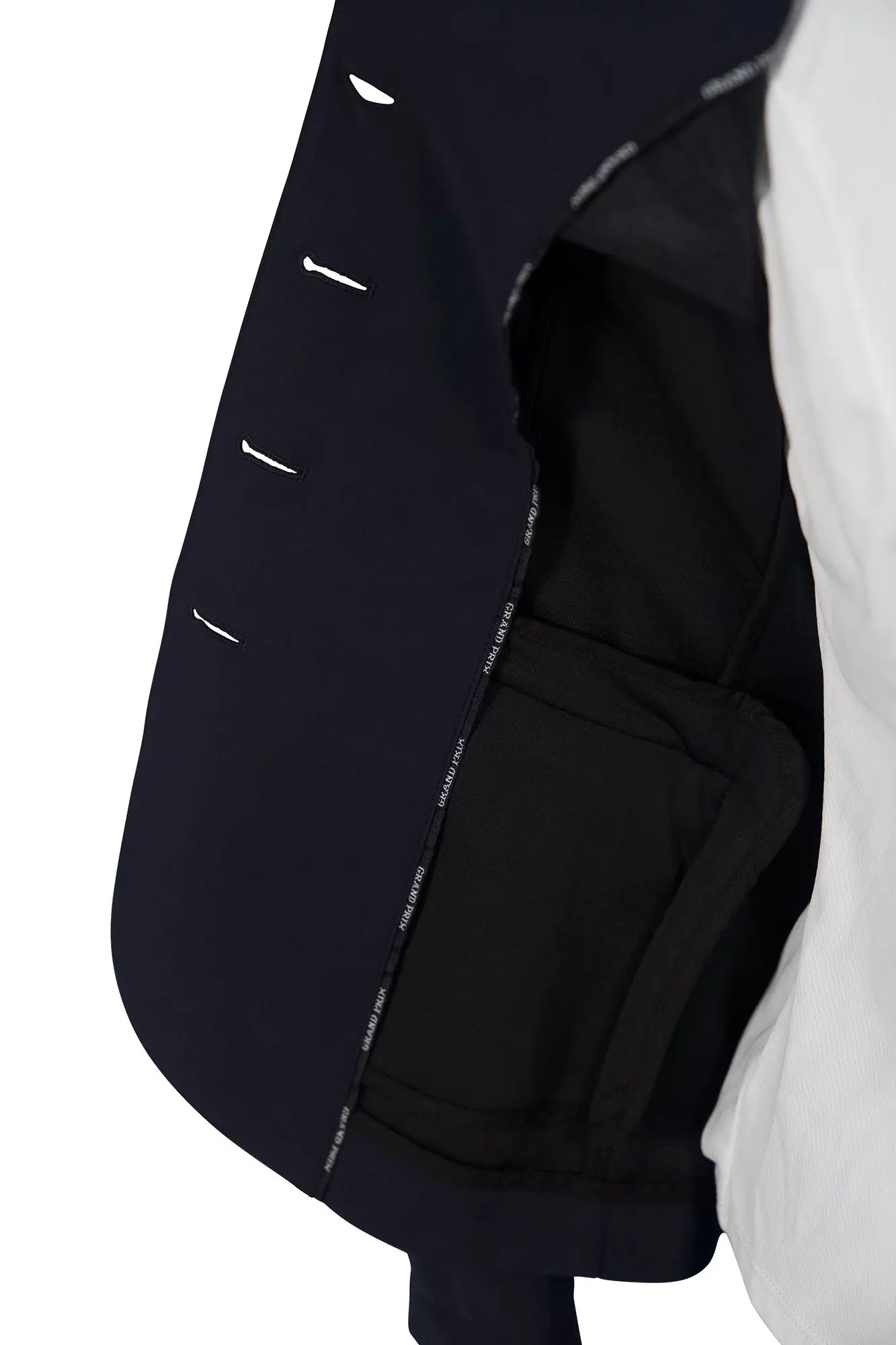Grand Prix Saltare Dolce 4 Button Riding Show Jacket, Navy - Equiluxe Tack