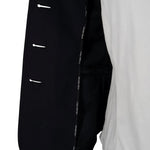 Grand Prix Saltare Premio 4 Button Riding Show Coat, Black with Dark Green - Equiluxe Tack