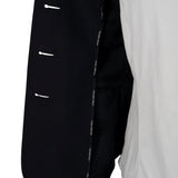 Grand Prix Saltare Premio 4 Button Riding Show Coat, Black with Dark Green - Equiluxe Tack