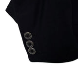 Grand Prix Saltare Premio 4 Button Riding Show Coat, Black with Dark Green - Equiluxe Tack