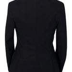 Grand Prix Saltare Premio 4 Button Riding Show Coat, Black with Moss Green - Equiluxe Tack