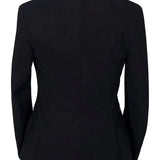 Grand Prix Saltare Premio 4 Button Riding Show Coat, Black with Moss Green - Equiluxe Tack