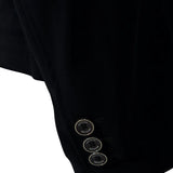 Grand Prix Saltare Premio 4 Button Riding Show Coat, Black with Moss Green - Equiluxe Tack