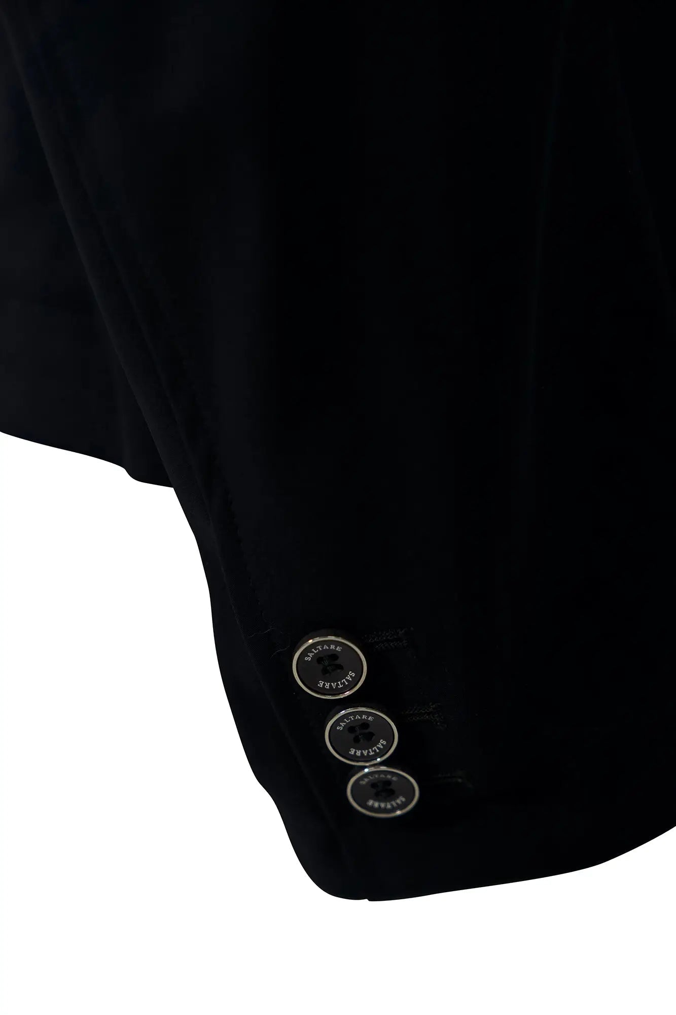 Grand Prix Saltare Premio 4 Button Riding Show Coat, Black with Moss Green - Equiluxe Tack