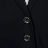 Grand Prix Saltare Premio 4 Button Riding Show Coat, Black with Moss Green - Equiluxe Tack