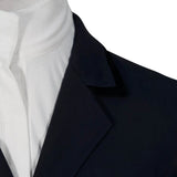 Grand Prix Saltare Premio 4 Button Riding Show Coat, Navy with Black - Equiluxe Tack