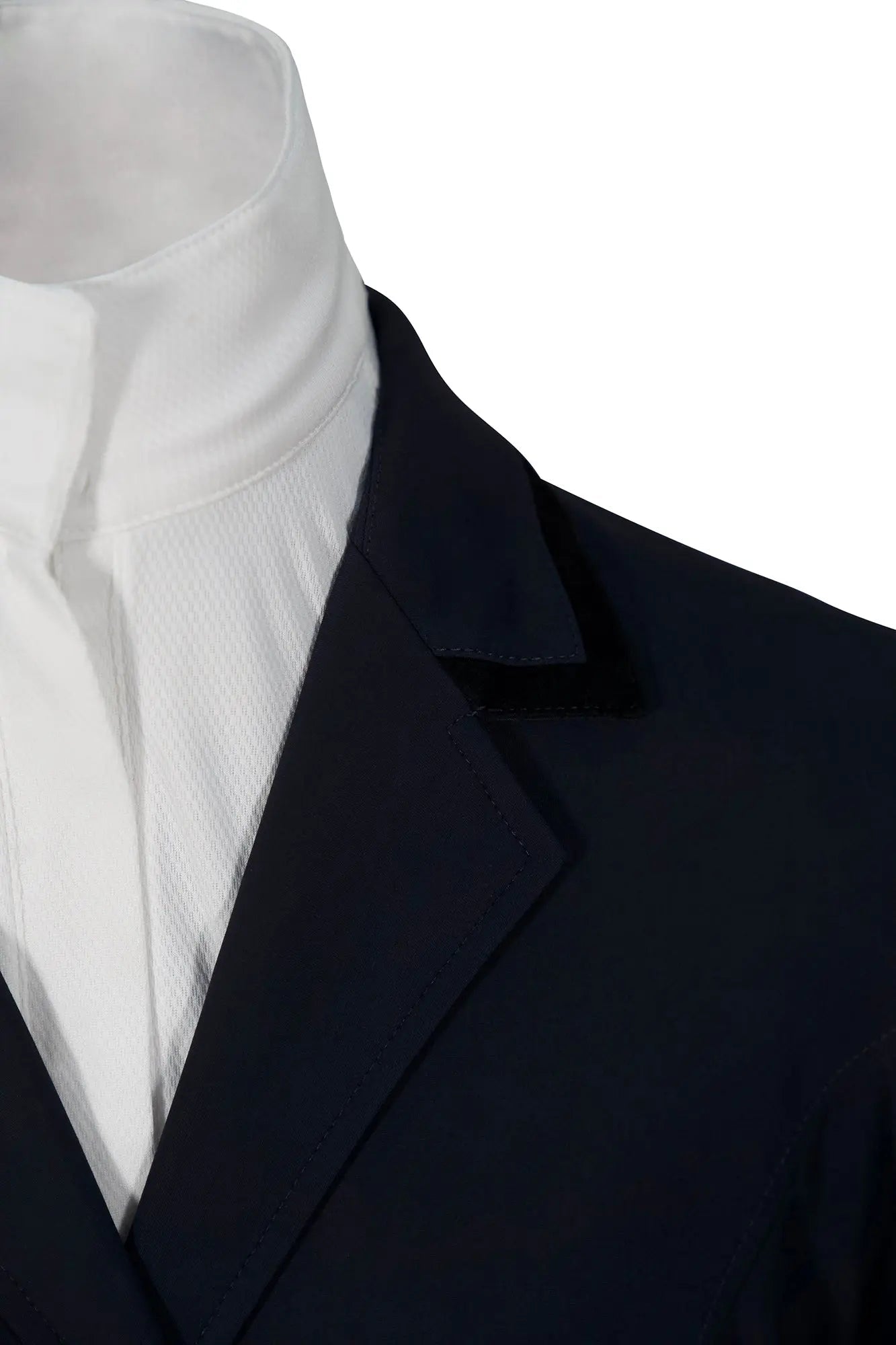 Grand Prix Saltare Premio 4 Button Riding Show Coat, Navy with Black - Equiluxe Tack