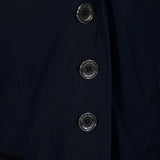 Grand Prix Saltare Premio 4 Button Riding Show Coat, Navy with Black - Equiluxe Tack