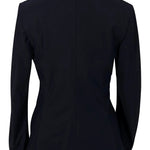 Grand Prix Saltare Premio 4 Button Riding Show Coat, Navy with Black - Equiluxe Tack
