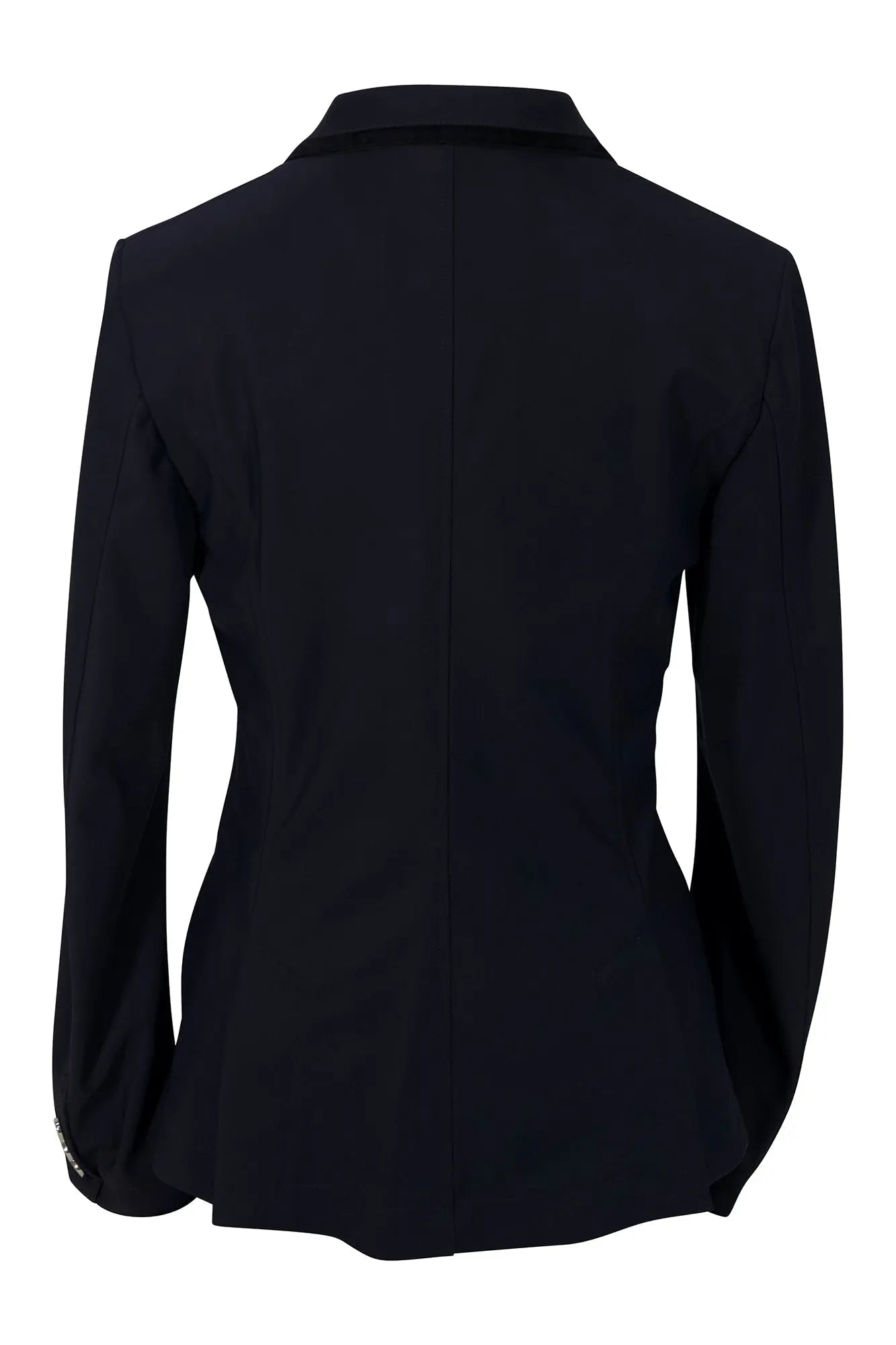 Grand Prix Saltare Premio 4 Button Riding Show Coat, Navy with Black - Equiluxe Tack