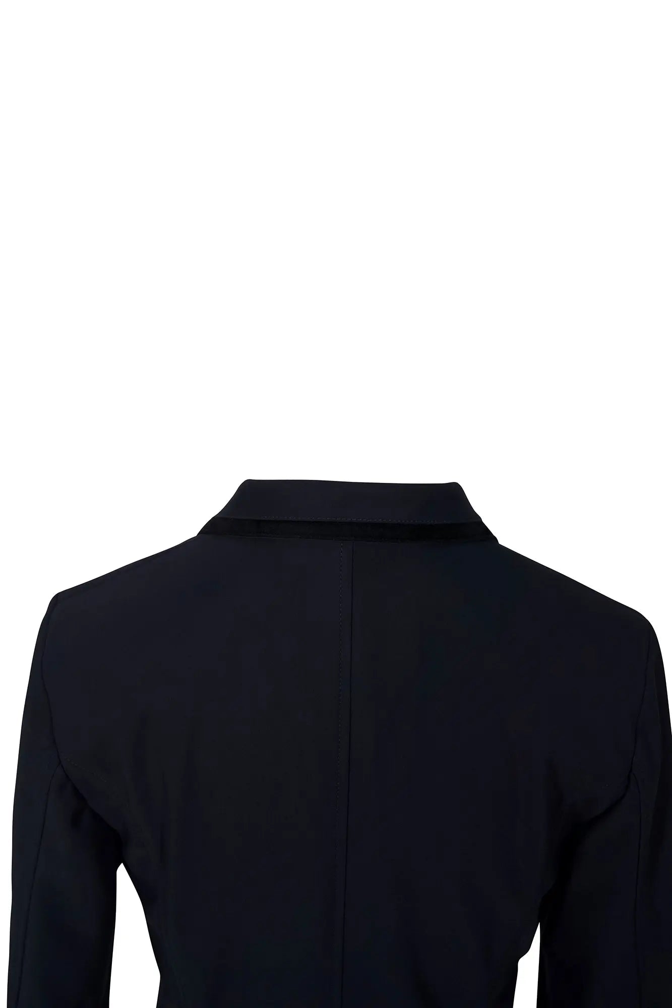 Grand Prix Saltare Premio 4 Button Riding Show Coat, Navy with Black - Equiluxe Tack