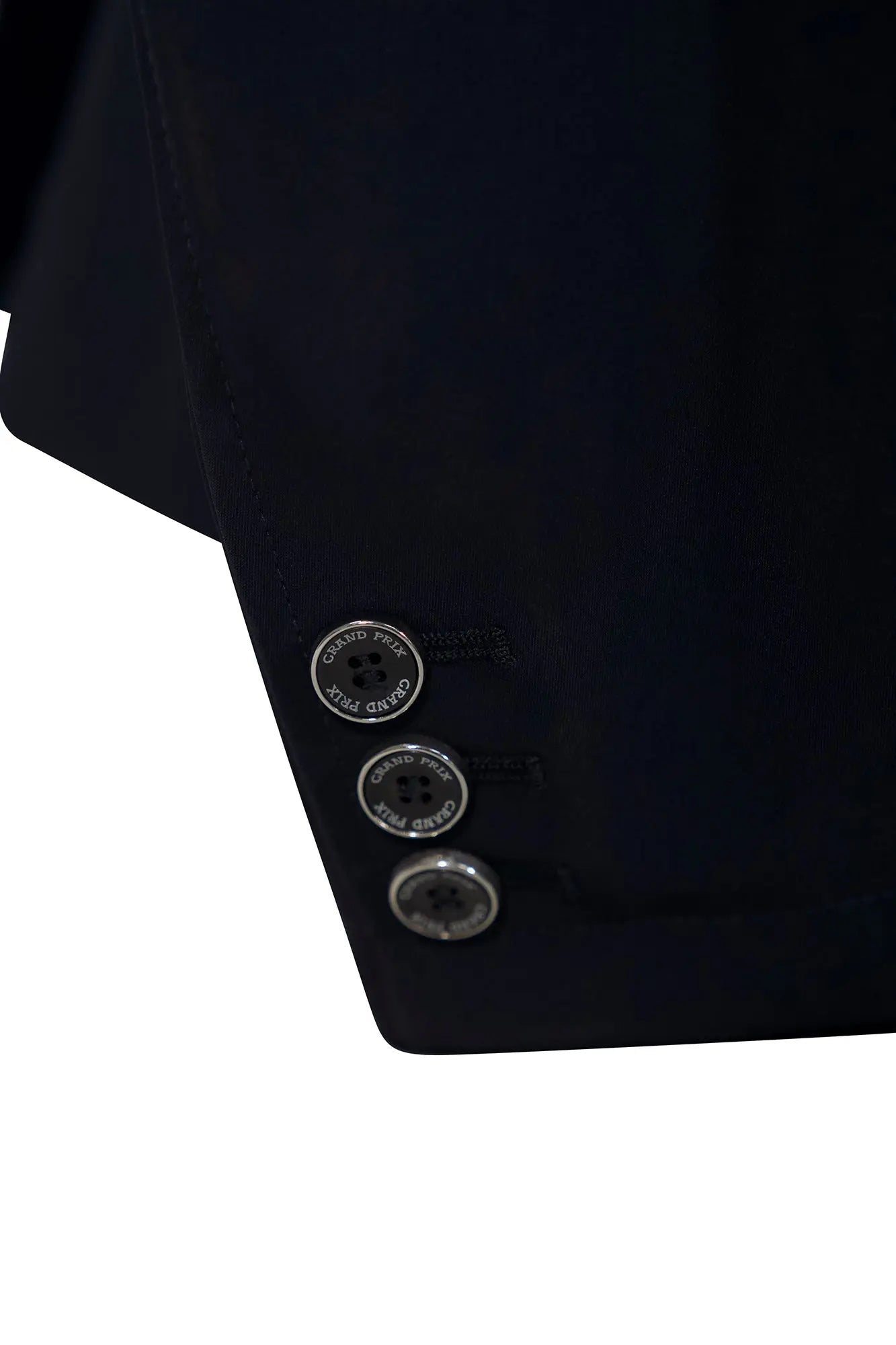 Grand Prix Saltare Premio 4 Button Riding Show Coat, Navy with Black - Equiluxe Tack